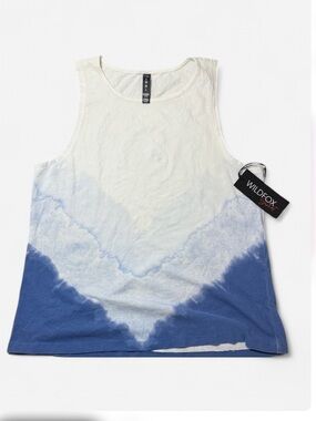 Wildfox Blue and White Tank Top